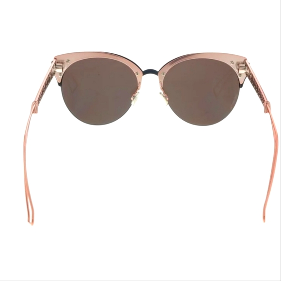 DIOR "DIORAMA CLUB" 55MM MATTE BLACK & CORAL WOMEN'S DESIGNER SUNGLASSES - Picture 7 of 11